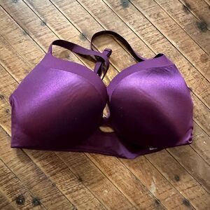 Victoria’s Secret satiny purple racerback sexy 36C bra